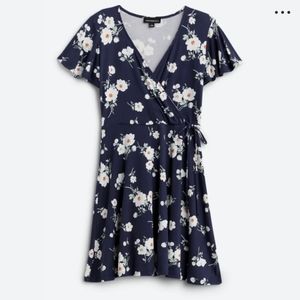 NWT Kegan Faux Wrap Brushed Knit Dress